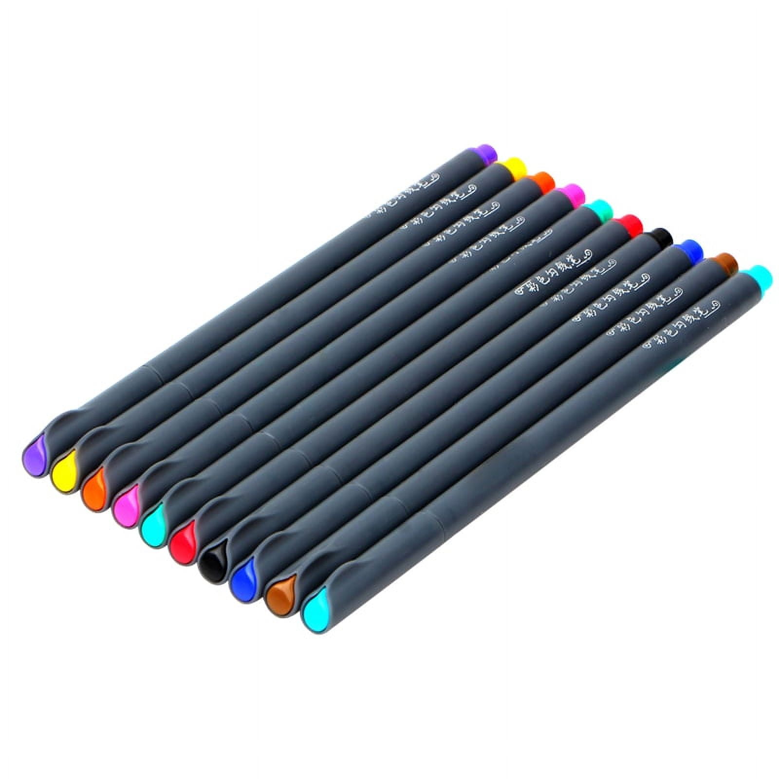 MyLifeUNIT: Fineliner Color Pen Set, 20 Pieces Colored Fine Liner Sketch  Drawing Pens, 10 Assorted Colors