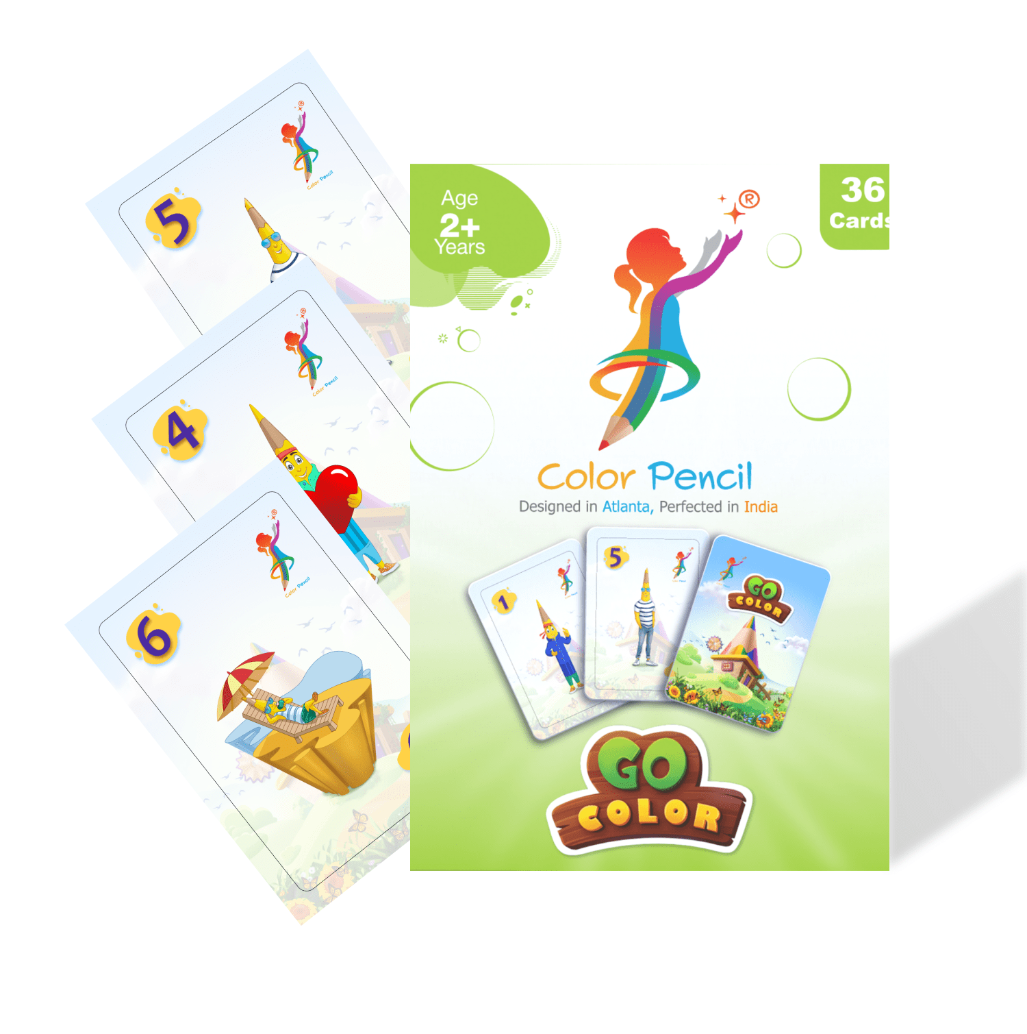 Color Pencil Present Go Color Flash Cards for your Toddlers: Creative ...