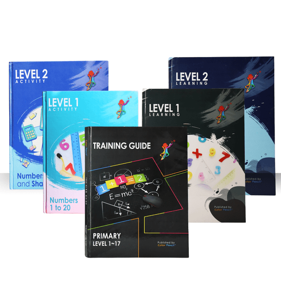 Color Pencil Vedic Math Grade 1 Bundle with Training Manual – Fun & Engaging Learning for Building Early Math Skills in Numbers, Addition, Subtraction, Shapes, and More!