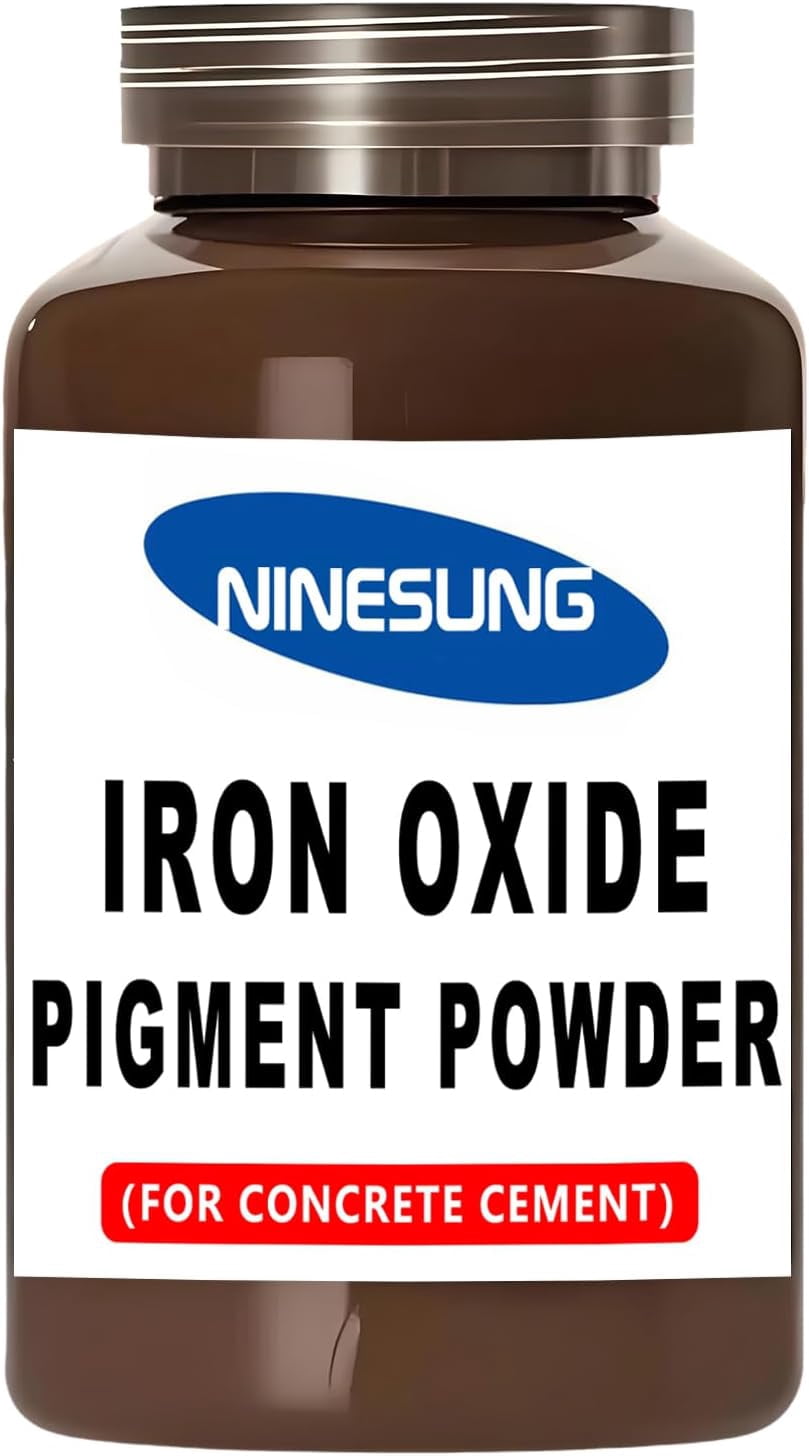 Color Pigment - Iron Oxide Powder for Epoxy Resin Making, Slime & Candle Jars, Concrete, Cement, Mortar, Grout, Gypsum, Water-Based Paint, Plaster Concrete Pigment (Brown, 8 Ounces)