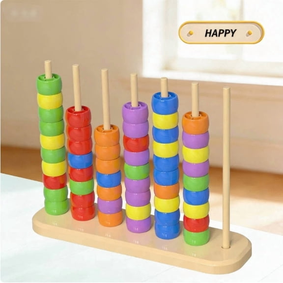 Color Pile Up Challenge for Party,Sort The Colors Game ,Color Stacking Challenge,3D Printed Color Stacking Game,Competitive Tabletop Puzzle Stacking Game
