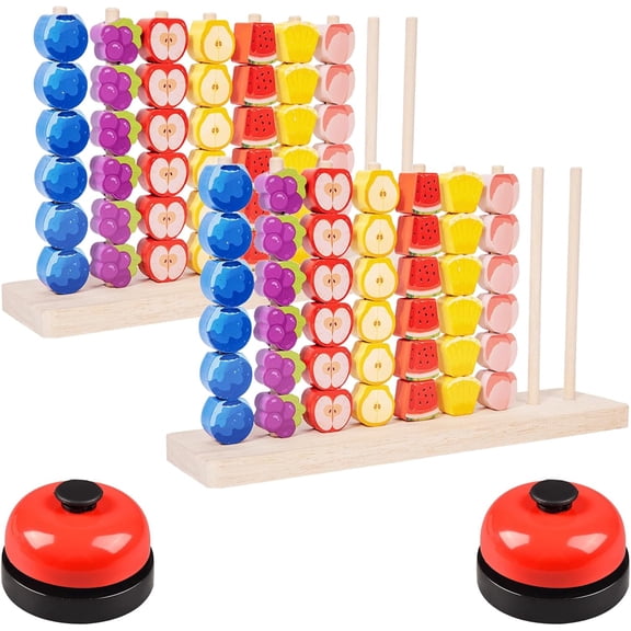 Color Pile Up Challenge Game with Victory Bell Fast Reaction Stacking Game Family Tabletop Competition Game for Parties and Game Night