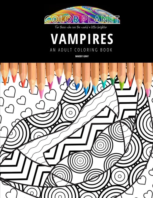 Color Planet: Vampires: AN ADULT COLORING BOOK: An Awesome Coloring Book For Adults (Paperback)