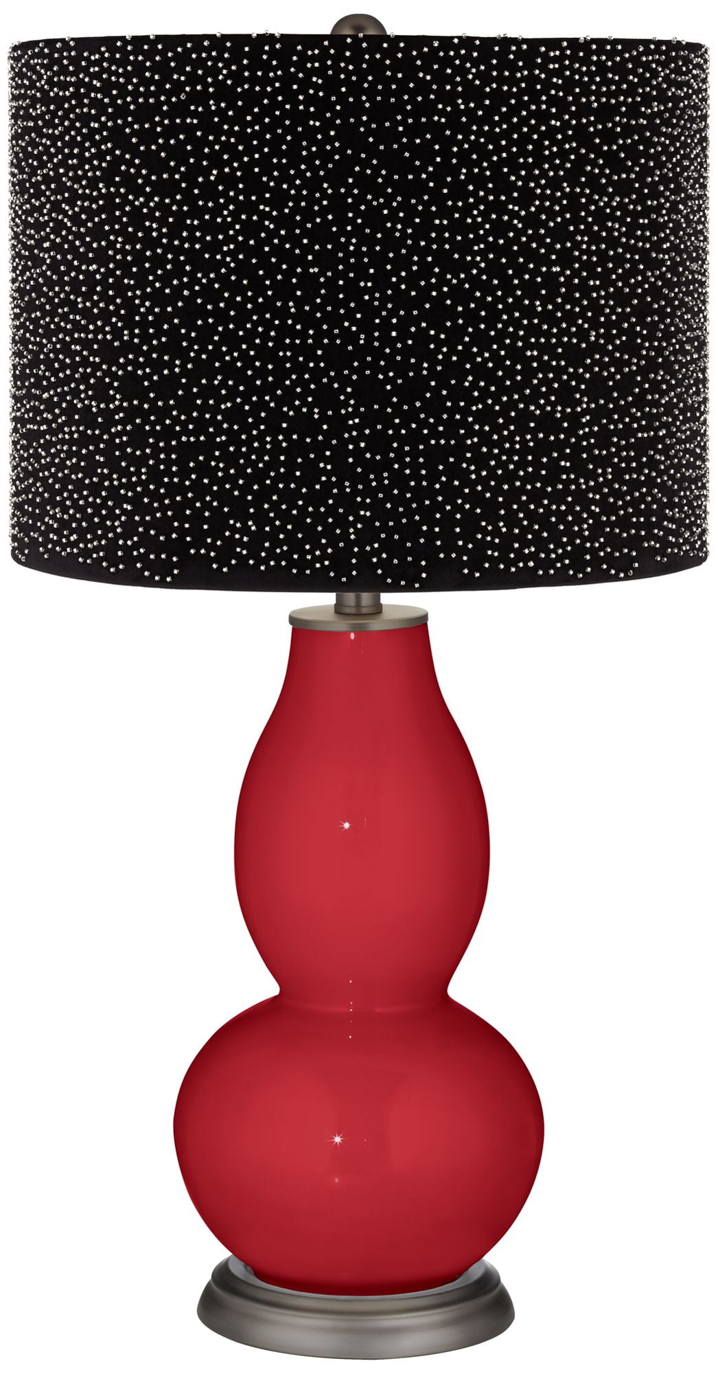 Red and black table lamps hot sale