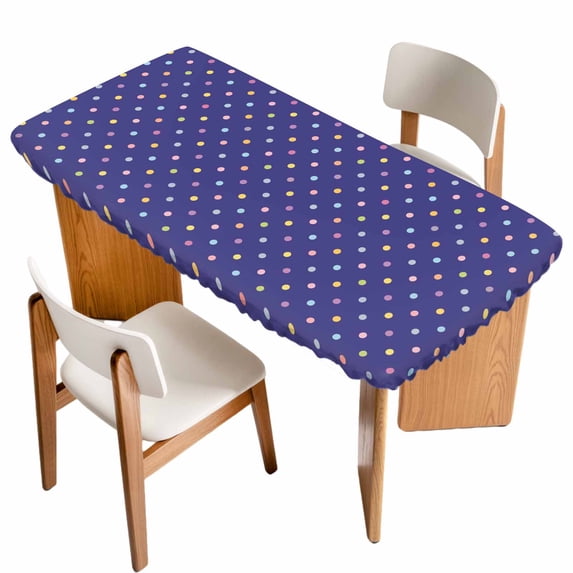 Color Polka Dot Table Cloths for 6 Foot Rectangle Tables, Modern Simple ...