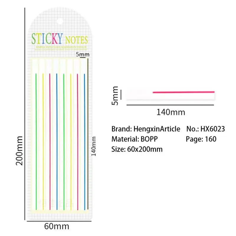 Color Post Its Notes Waterproof Transparent Index Tabs Reusable Sticker