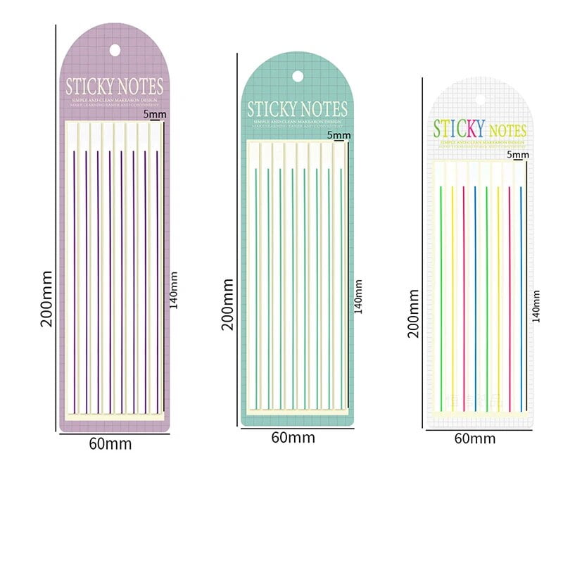 Color Post Its Notes Waterproof Transparent Index Tabs Reusable Sticker