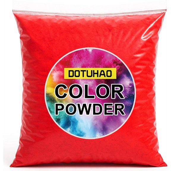 Color Powder 1-4 LB Red Color Run Powders, Holi Powder, Perfect for Colored Toss, and Car Burnout, Holi Festival, Parties, Colors Wars, Fun Runs, Summer Camps, Festivals (Red,1 -4LB)