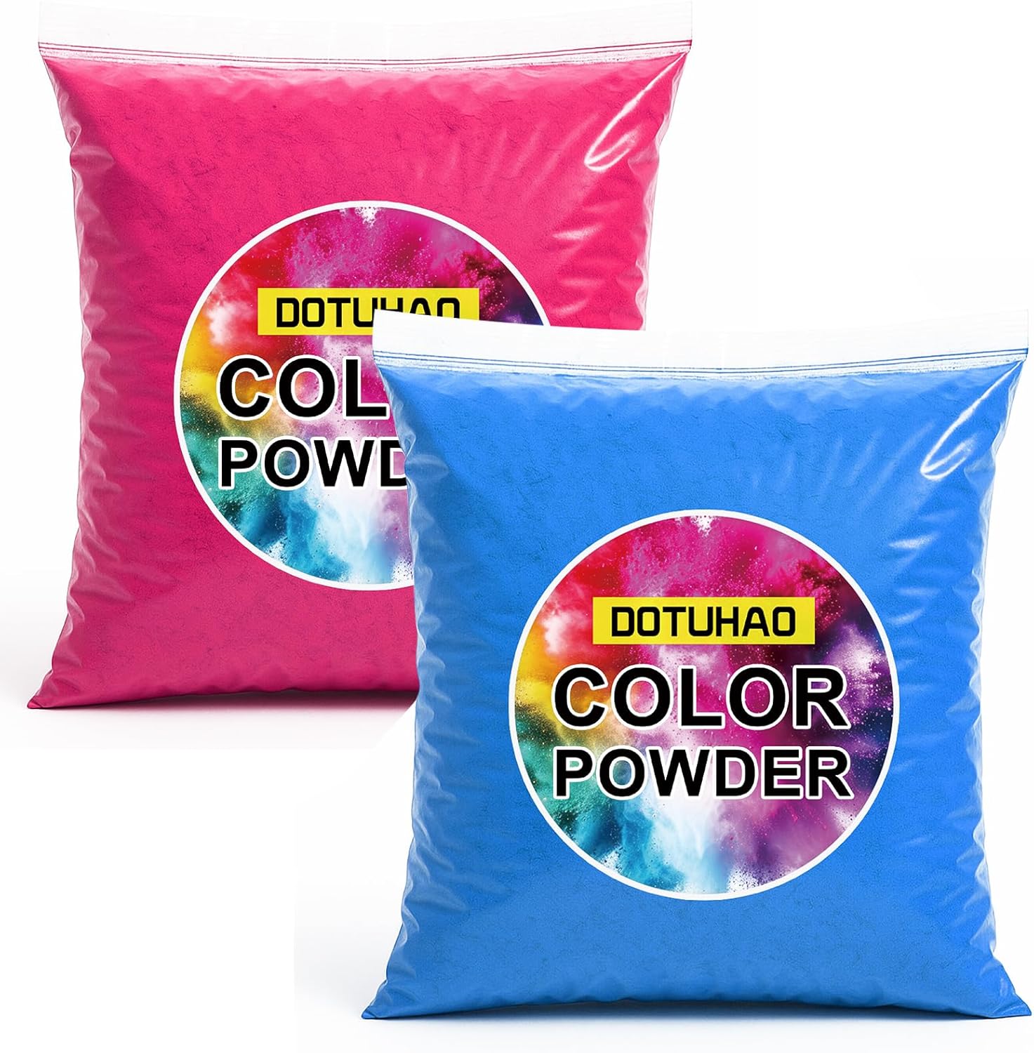 Colour Powder In Rave Color Powder - 2 LB Pink & 2 LB Blue Color Run Powders, Holi Powder ...
