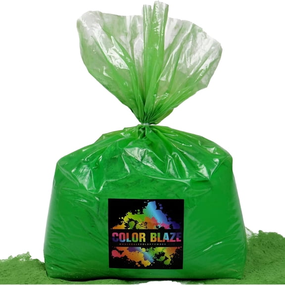 Color Powder Green - 25 Pounds - Ideal for Fun Runs, Holi Festivals, Color Wars, and More!