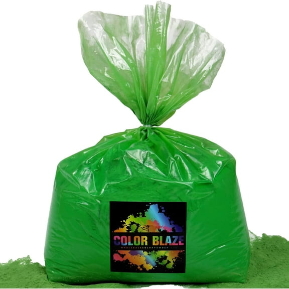 Color Powder Green - 25 Pounds - Ideal for Fun Runs, Holi Festivals, Color Wars, and More!