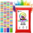 thumbnail image 1 of Color Powder Packets by Chameleon Colors - 120 Individual Assorted Holi Powder Bags - 100 Grams Each - 10 Color Variety, 1 of 8