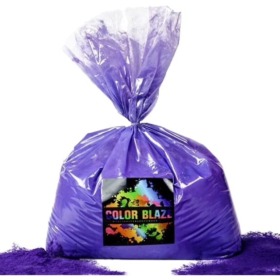 Color Powder Purple - 25 Pounds - Ideal for Fun Runs, Holi Festivals, Color Wars, and More!