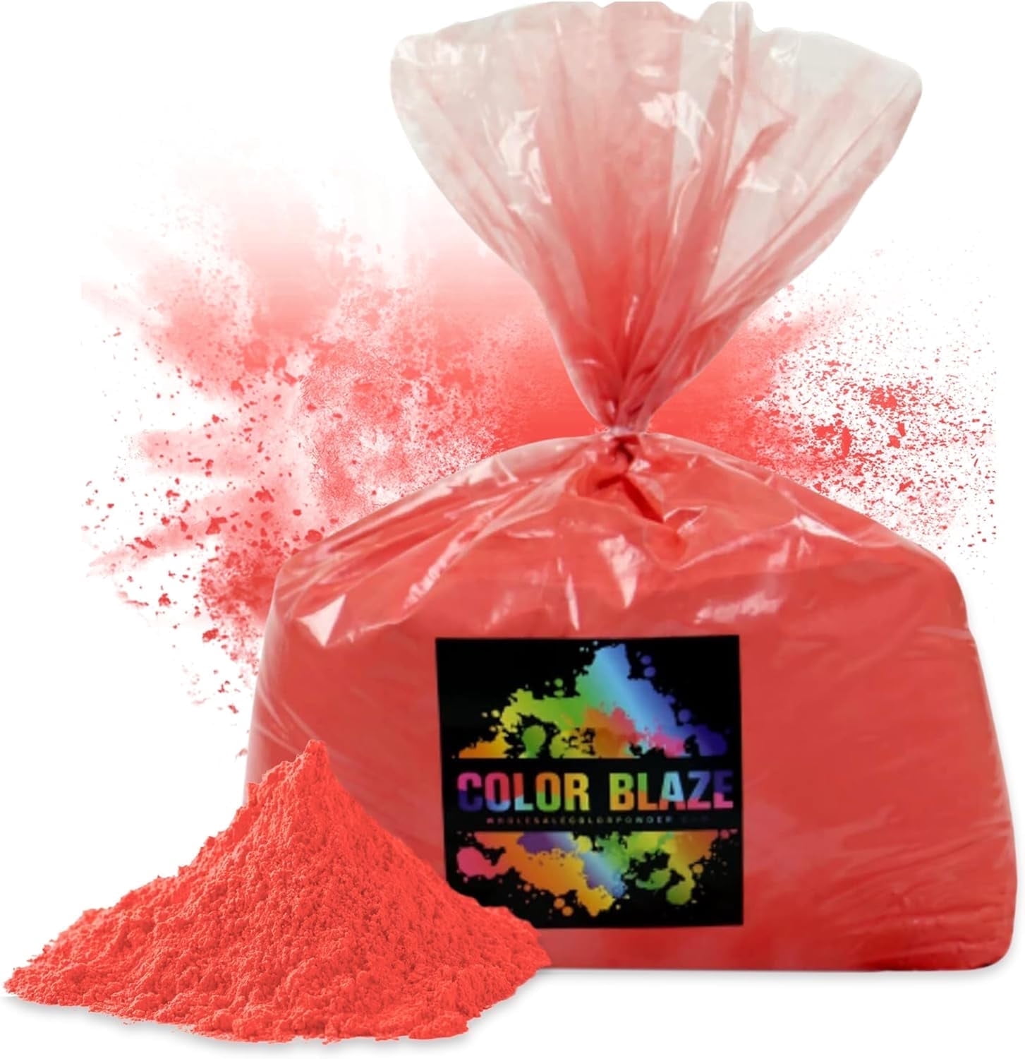 Color Powder Red - 5 Pounds - Ideal for Fun Runs, Holi Festivals, Color ...