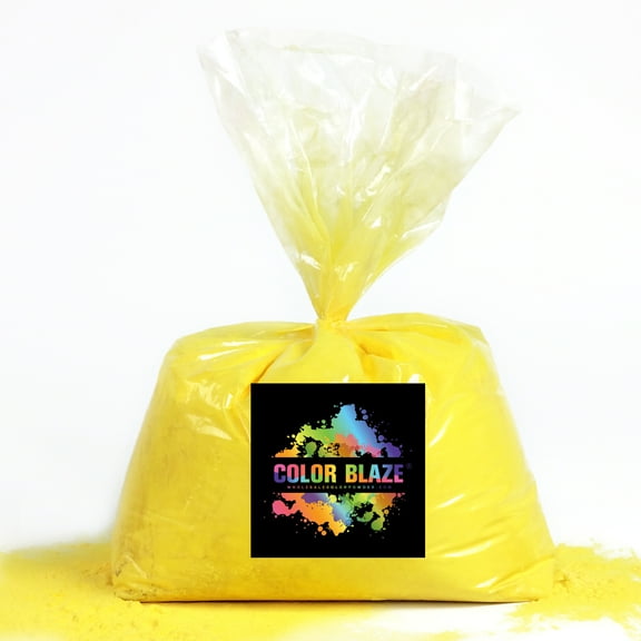 Color Powder Yellow - 25 Pounds - Ideal for Fun Runs, Holi Festivals, Color Wars, and More!