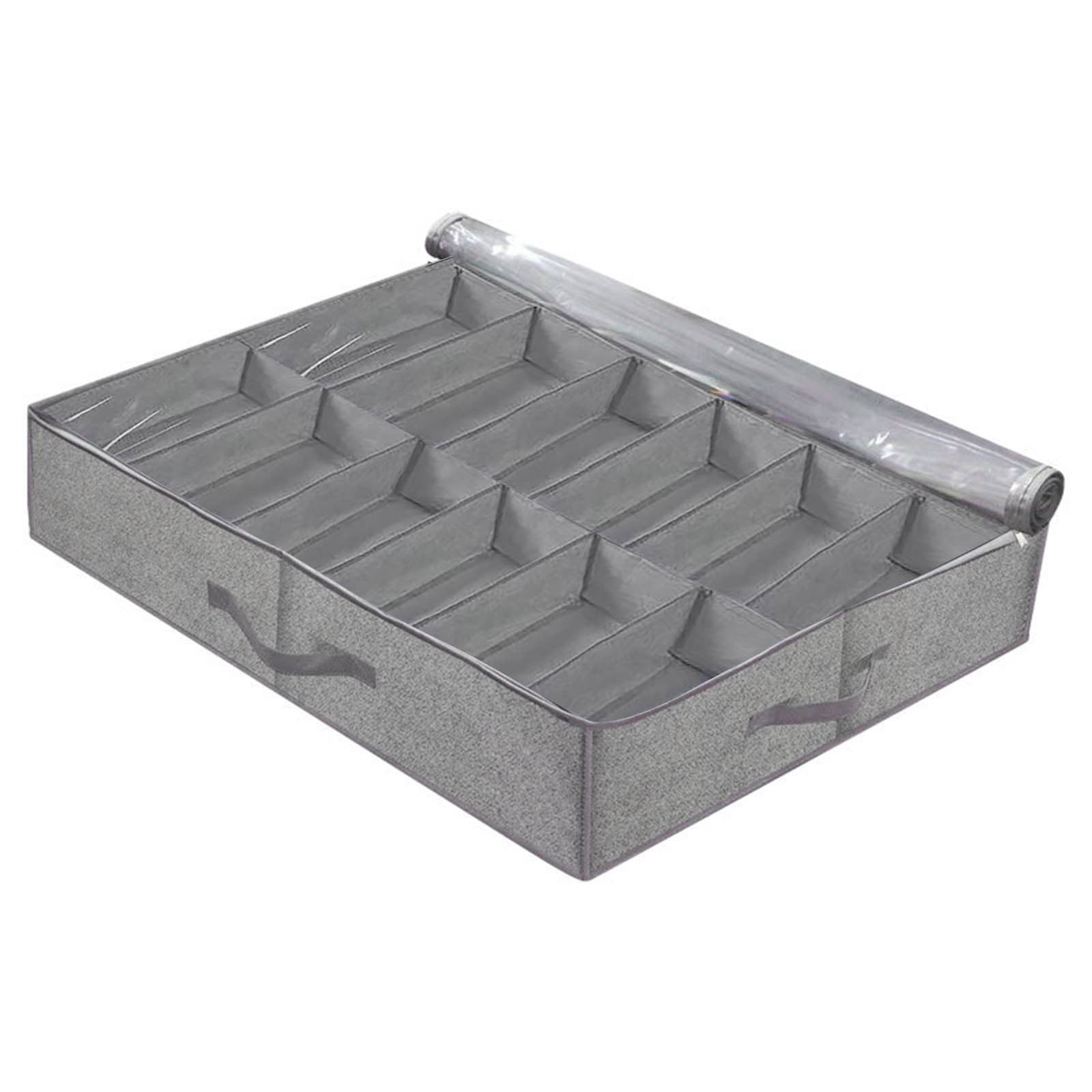 Color Preservation Bedroom Underbed Shoe Box Storage Box Foldable Shoes And Storage Box With Lid Visible Organizer Storage Boxes Storage Bins for under The Bed Walmart