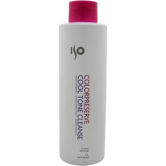 Color Preserve Cool Tone Cleanse Violet Shampoo by ISO for Unisex, 33.8 oz