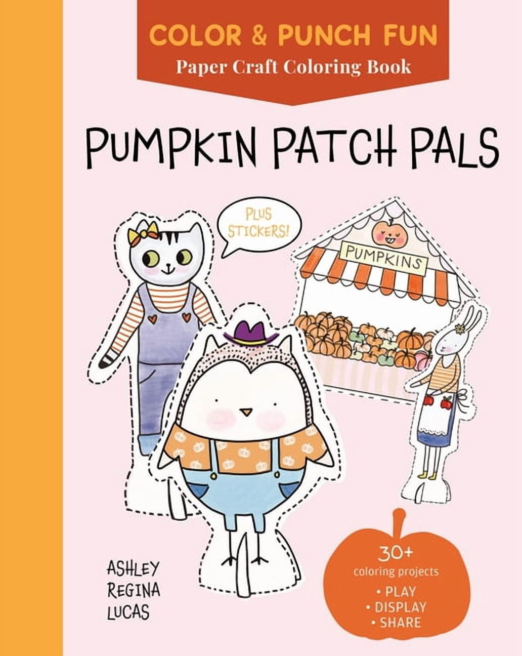 Color & Punch Fun Pumpkin Patch Pals: Paper Craft Coloring Book, Book 1, (Paperback)