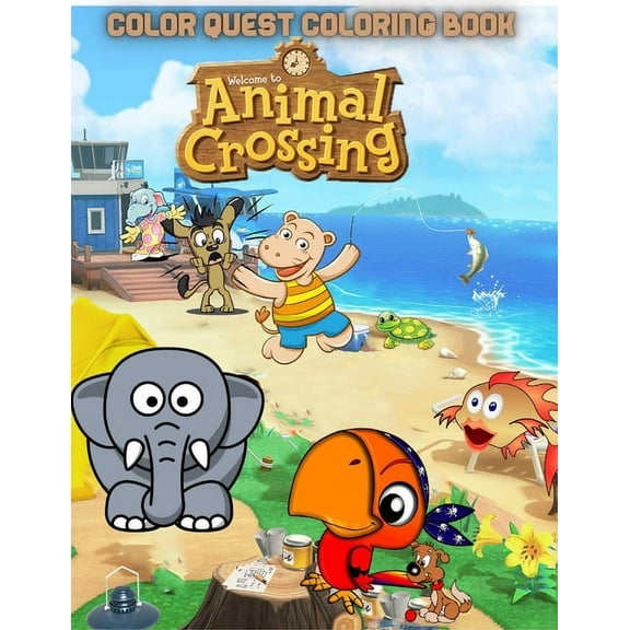 Color Quest Coloring Book: Relaxation and Stress Relief Coloring Book Activity for Adults and Kids (Coloring Animal ) (Paperback)