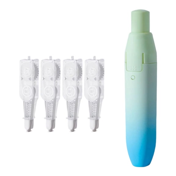 Color Refillable Correct Tape Retractable Designs with 4 Replaceable Refills for Smooth Corrections