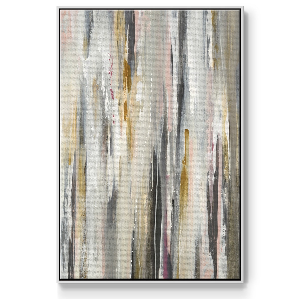 Color Ripple Framed Premium Gallery Wrapped Canvas - Ready to Hang - 17 x 25 - White Floating Frame