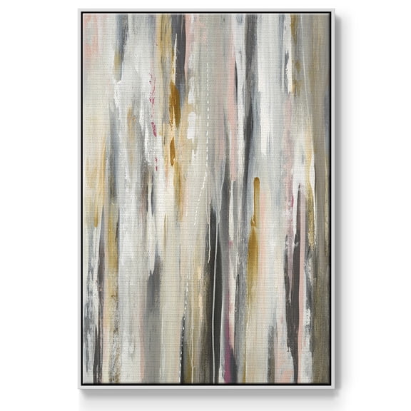 Color Ripple Framed Premium Gallery Wrapped Canvas - Ready to Hang - 17 x 25 - White Floating Frame