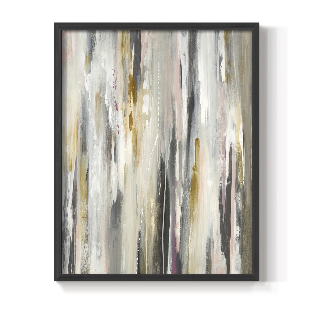 Color Ripple Framed Print in Black Solid Wood Framed Print No Nail Hanging