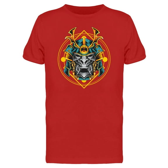 Color Samurai Head T-Shirt Men -Image by Shutterstock, Male 3X-Large