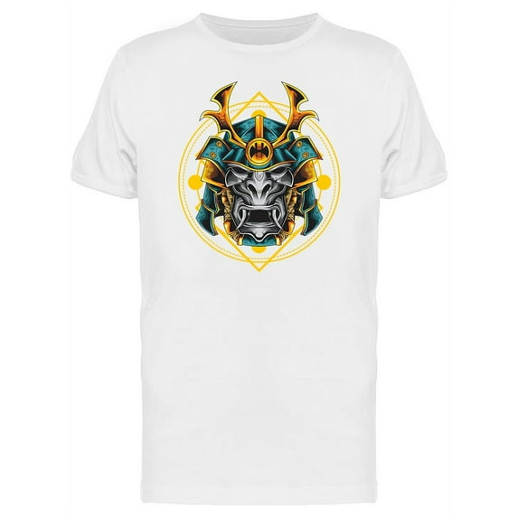 Color Samurai Head T-Shirt Men -Image by Shutterstock, Male Medium