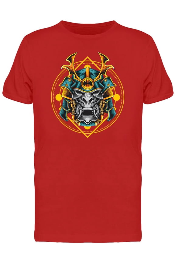 Color Samurai Head T-Shirt Men -Image by Shutterstock, Male Small