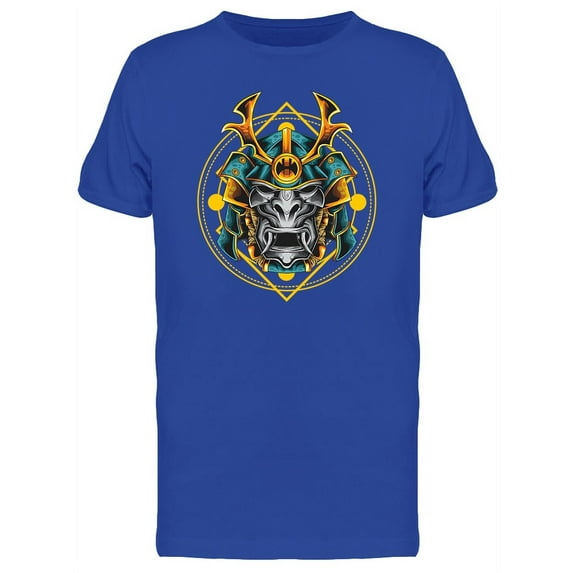 Color Samurai Head T-Shirt Men -Image by Shutterstock, Male Small