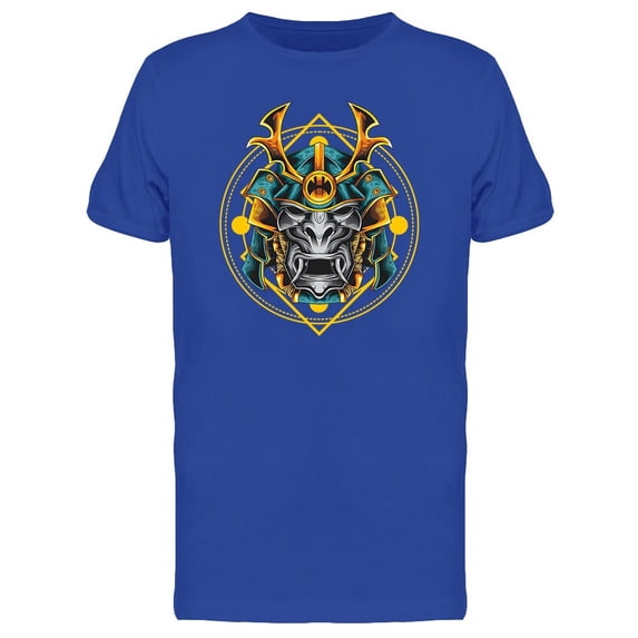 Color Samurai Head T-Shirt Men -Image by Shutterstock, Male XX-Large