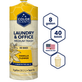 thumbnail image 1 of Color Scents Medium Trash Bags, 8 Gallon, 40 Bags (Vanilla Flower Scent, Twist Tie), 1 of 15