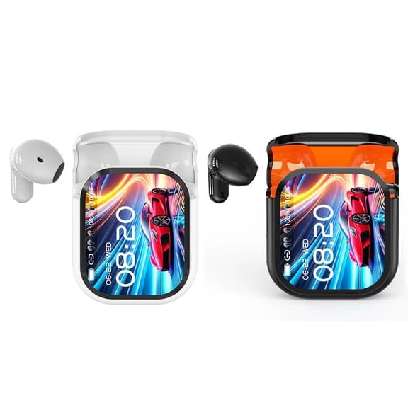 Color Screen Noise-canceling Translation Headphones, Real-Time AI Translator Earbuds, Bluetooth Wireless Earphones with ANC, HD Display & Waterproof