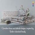 thumbnail image 1 of Color Sense 100% Cotton Printed Duvet Percale Set, Soft Feel, Lightweight & Breathable, 3-Piece Percale Set Queen Kalampur, 1 of 9