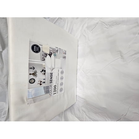 Color Sense 1200-Thread-Count Cotton Blend 6-Piece Sheet Set