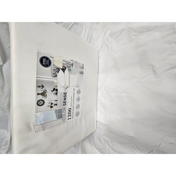 Color Sense 1200-Thread-Count Cotton Blend 6-Piece Sheet Set