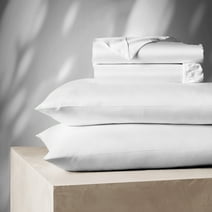 Color Sense 1200 Thread Count Luxury Cotton Blend Wrinkle Resistant Sheet Set King White