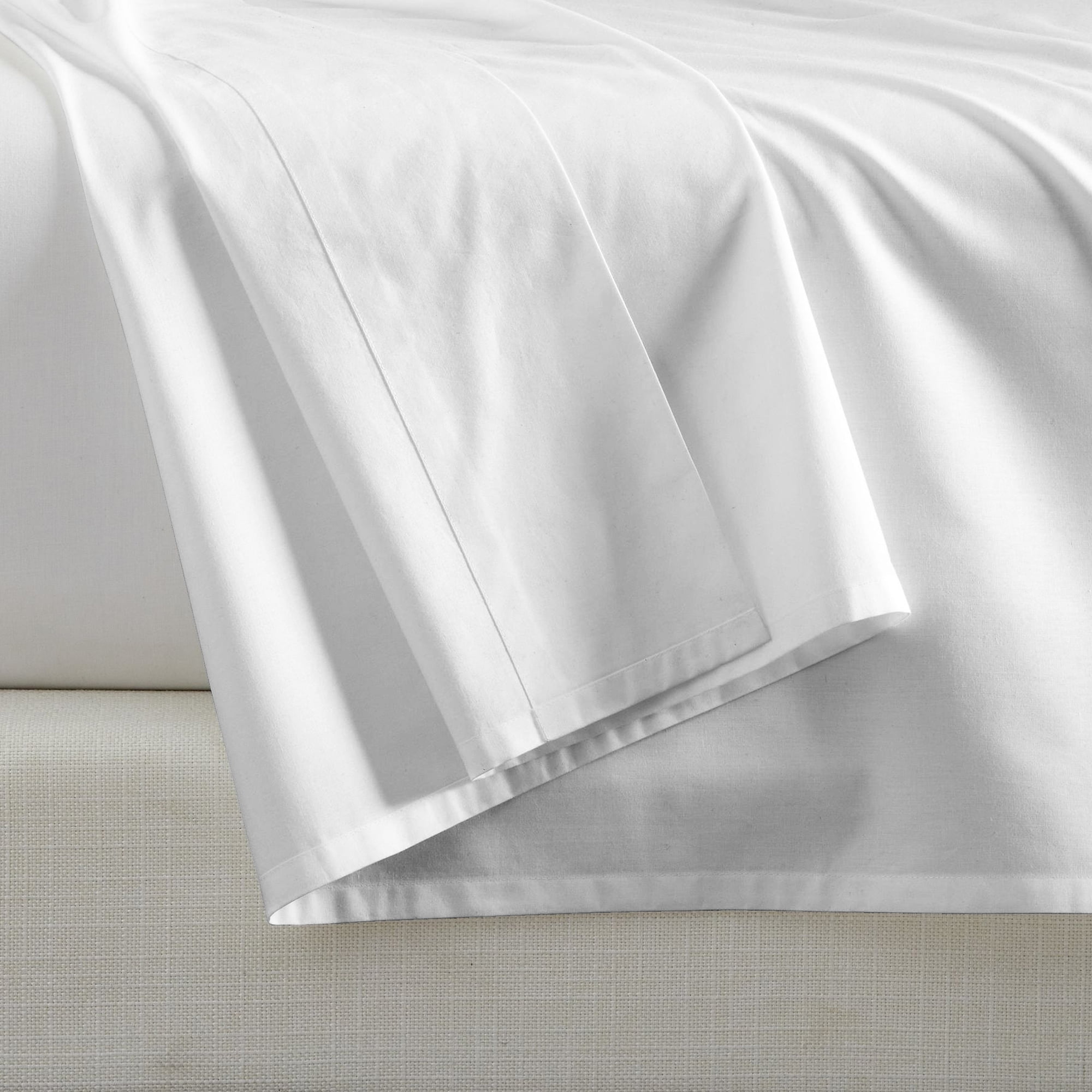Color Sense Open Stock Solid Twin Size Bed Sheet, Sold Separately, Cool