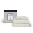 thumbnail image 1 of Color Sense Cotton Rich King Sateen Bed Sheet Set, Wrinkle Resistant, Quick Dry, Soft & Smooth 4-Piece Set Ivory, 1 of 9