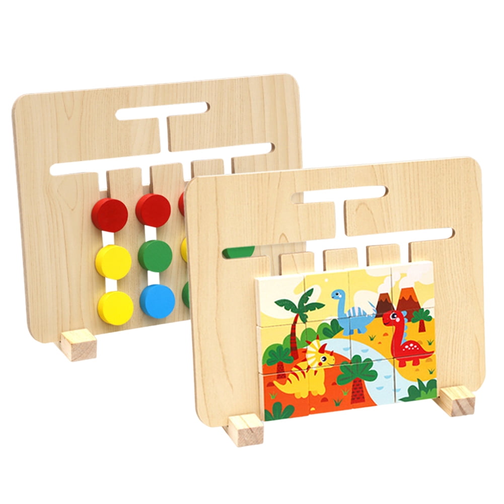 Color Shape Sorting Toys Wooden Montessori Toys for Kids Children