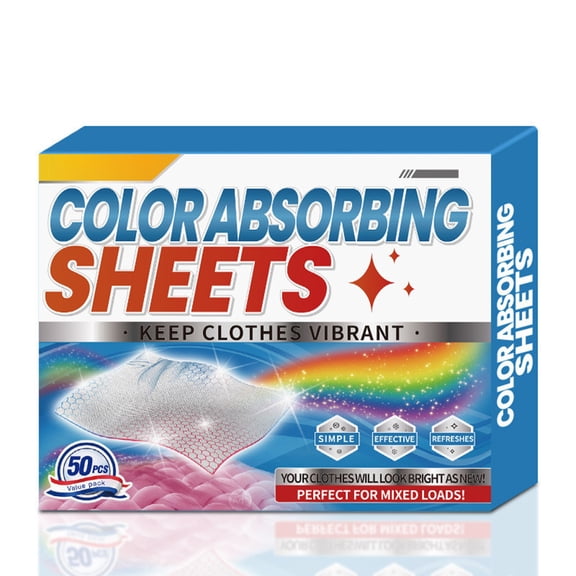 Color Sheets for Laundry with Powerful Stain and Color Protection, Easy to Use and Reusable for Mixed Washing