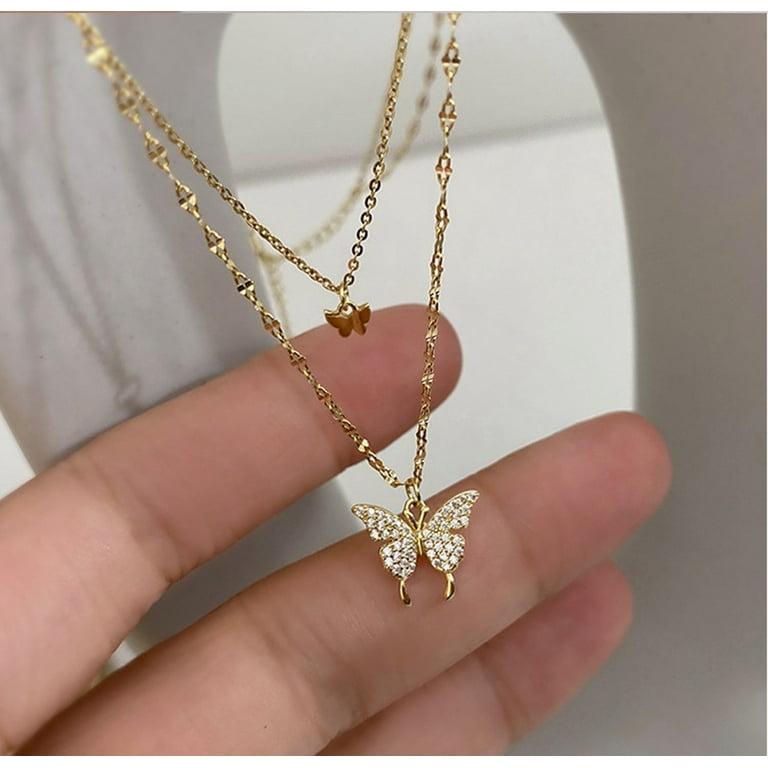 Butterfly link store necklace