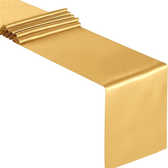 Satins Table Runners Color, 12x108Inch, Elegant Decoration for Wedding, Birthday and Banquets Event