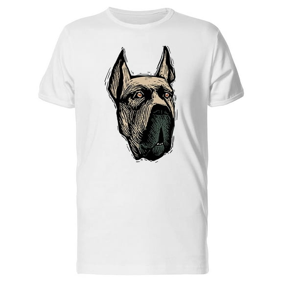Color Sketch Great Dane Dog Tee Men's -Image by Shutterstock