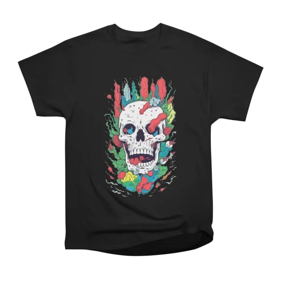 Color Skull Spells T-Shirt Tee Gift For Him Merch For Her Apparel For ...