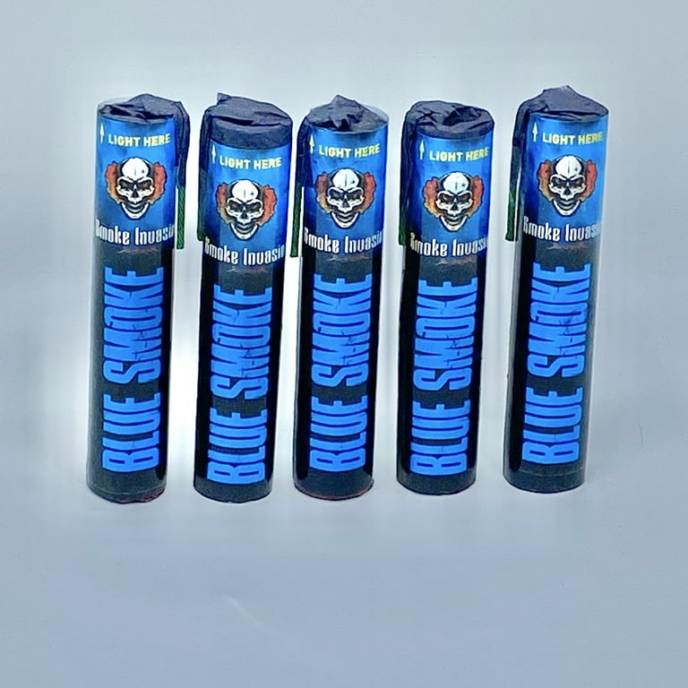 Smoke Blue Color Smoke Bombs, Pack of 5 - Vibrant for Celebrations