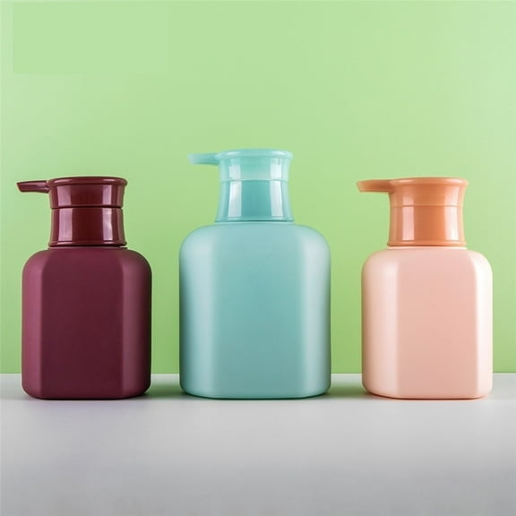 Color Soap Dispenser Square Lotion Dispenser Bottle Plastic Press Pump Head Home/hotel/bathroom 300ml/500ml
