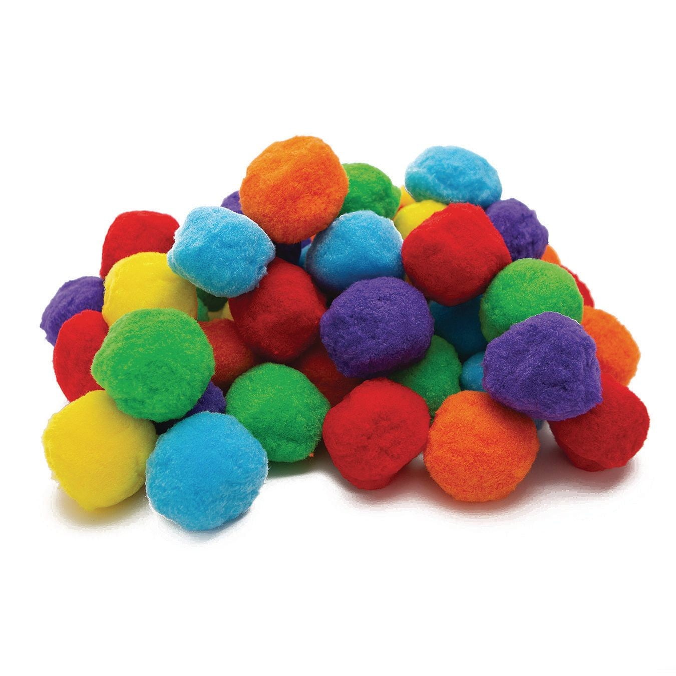 Techinal 100Pcs 25mm Mini Fluffy Soft Pom Poms Pompoms Glitter Ball  Handmade Kids Toys DIY Sewing Craft Supplies Mixed Color 