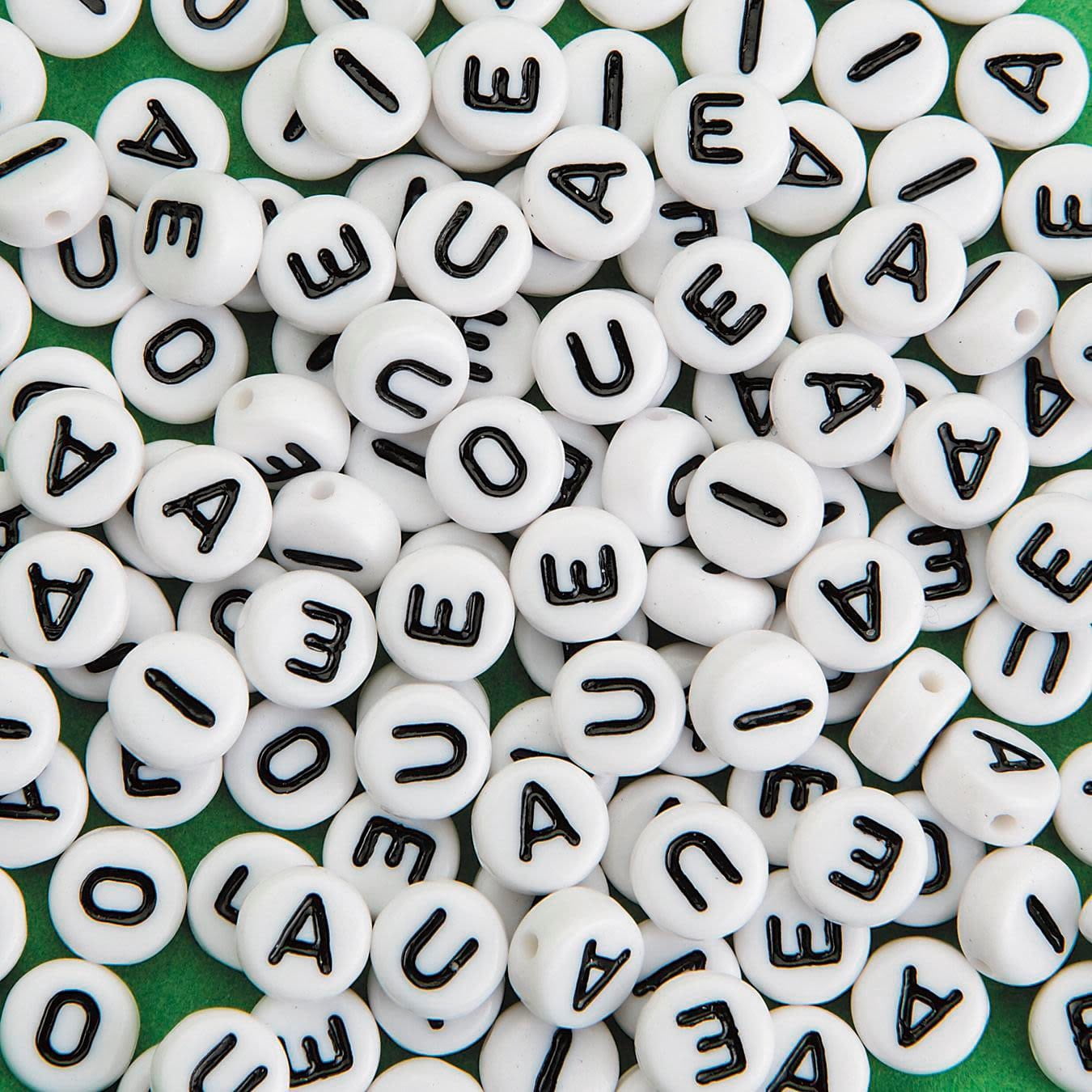 Color Splash!® Alpha Vowel Bead Assortment (Bag of 144)